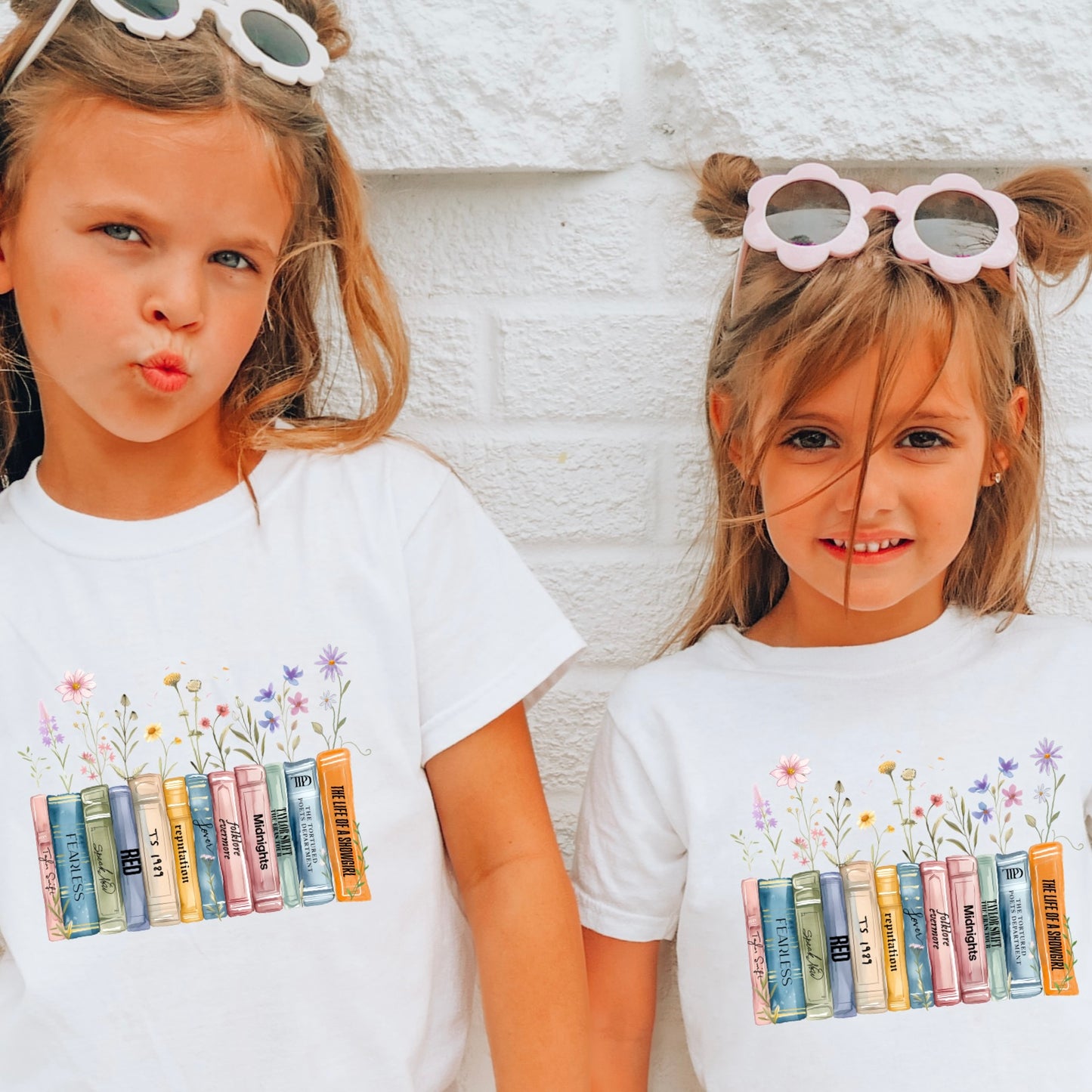 Kids album bookshelf T-shirt