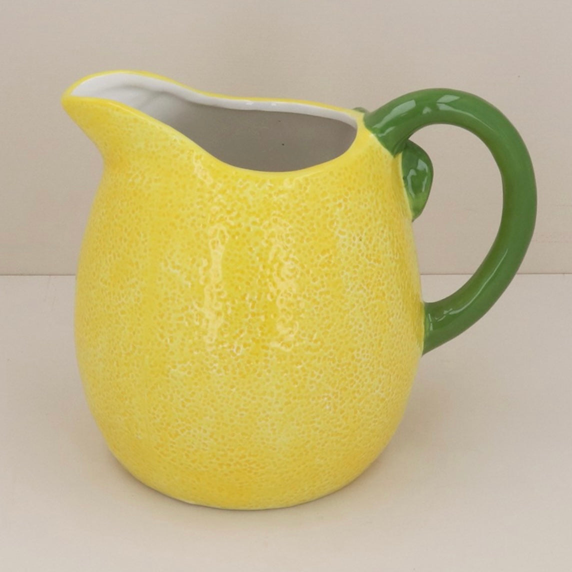 Large Ceramic Jug - Lemon Pitcher