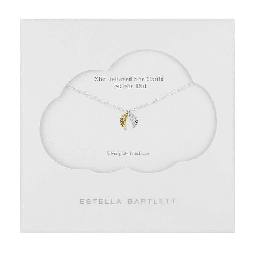 Wing Necklace - silver / gold plated