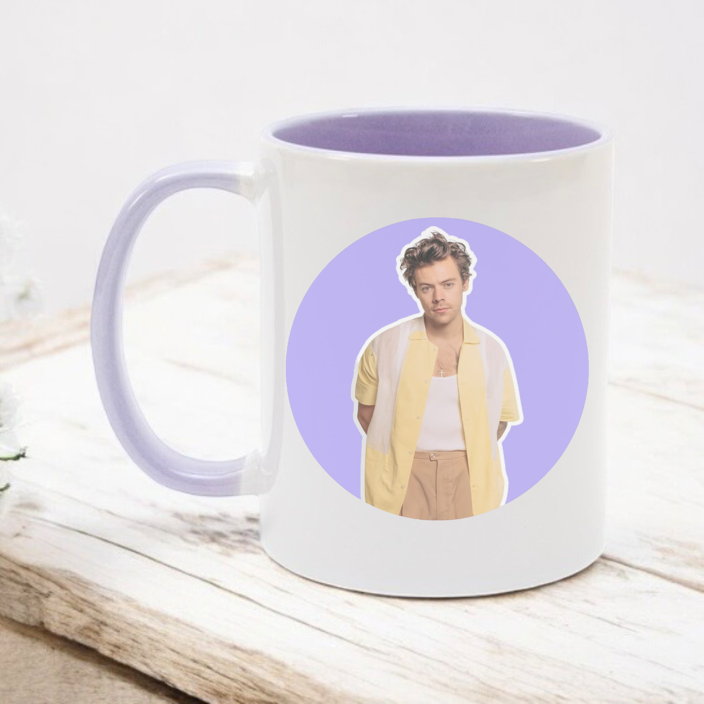 Harry styles purple handle mug
