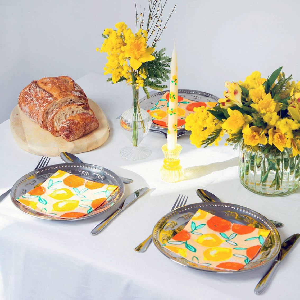 Citrus Lemon and Orange Napkins  | 20 Pack | Summer  |