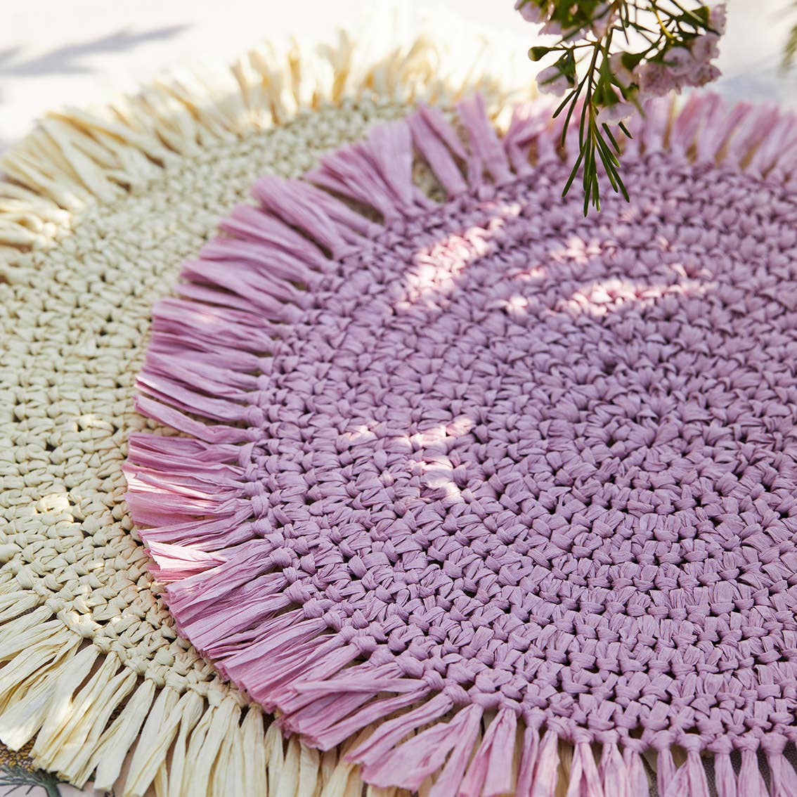 Colourful Raffia Placemats | Starter Set| Summer |