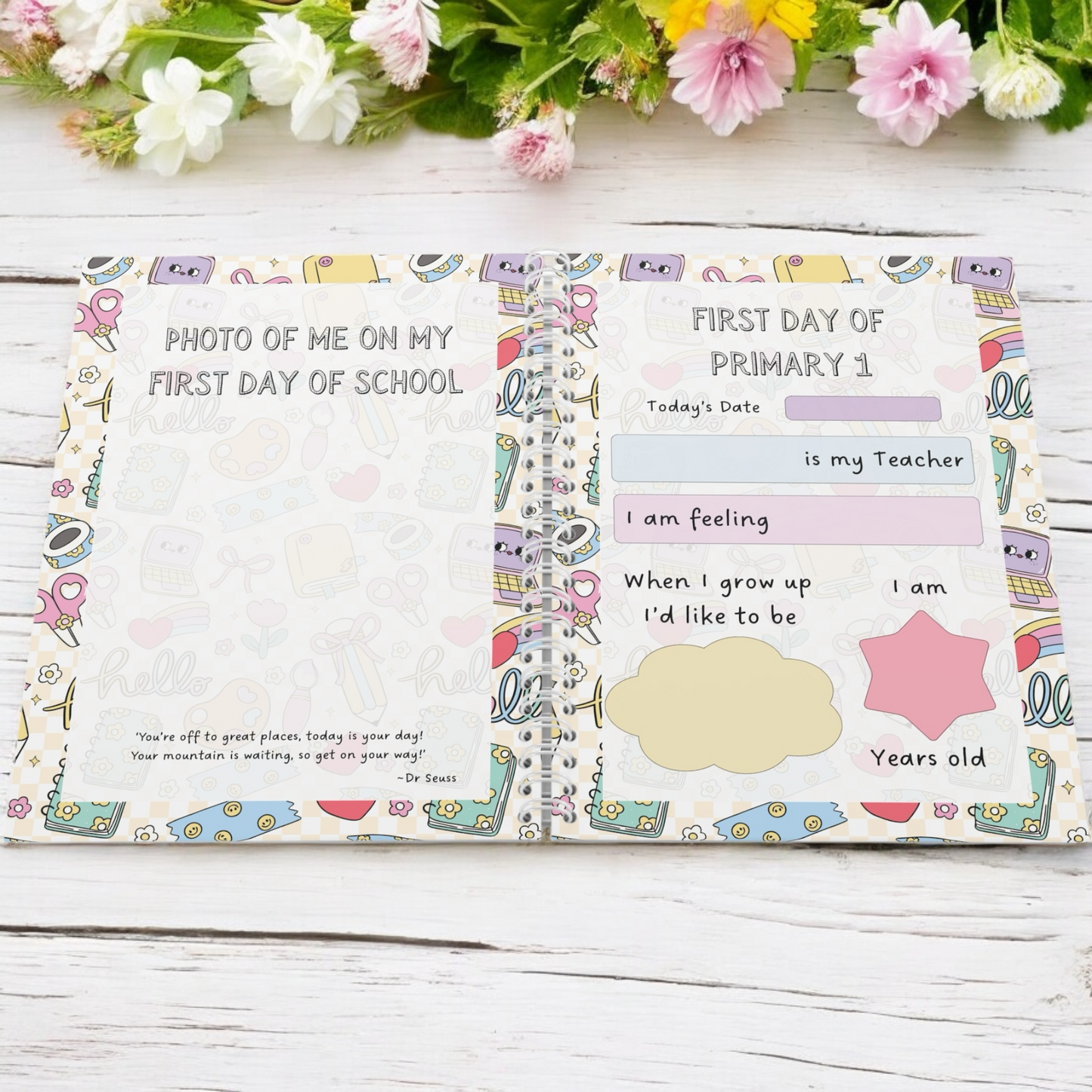 School journey journal primary school keepsake