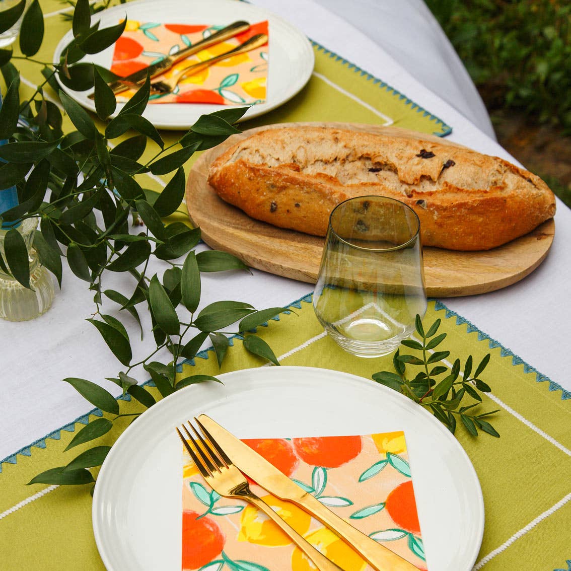 Citrus Lemon and Orange Napkins  | 20 Pack | Summer  |