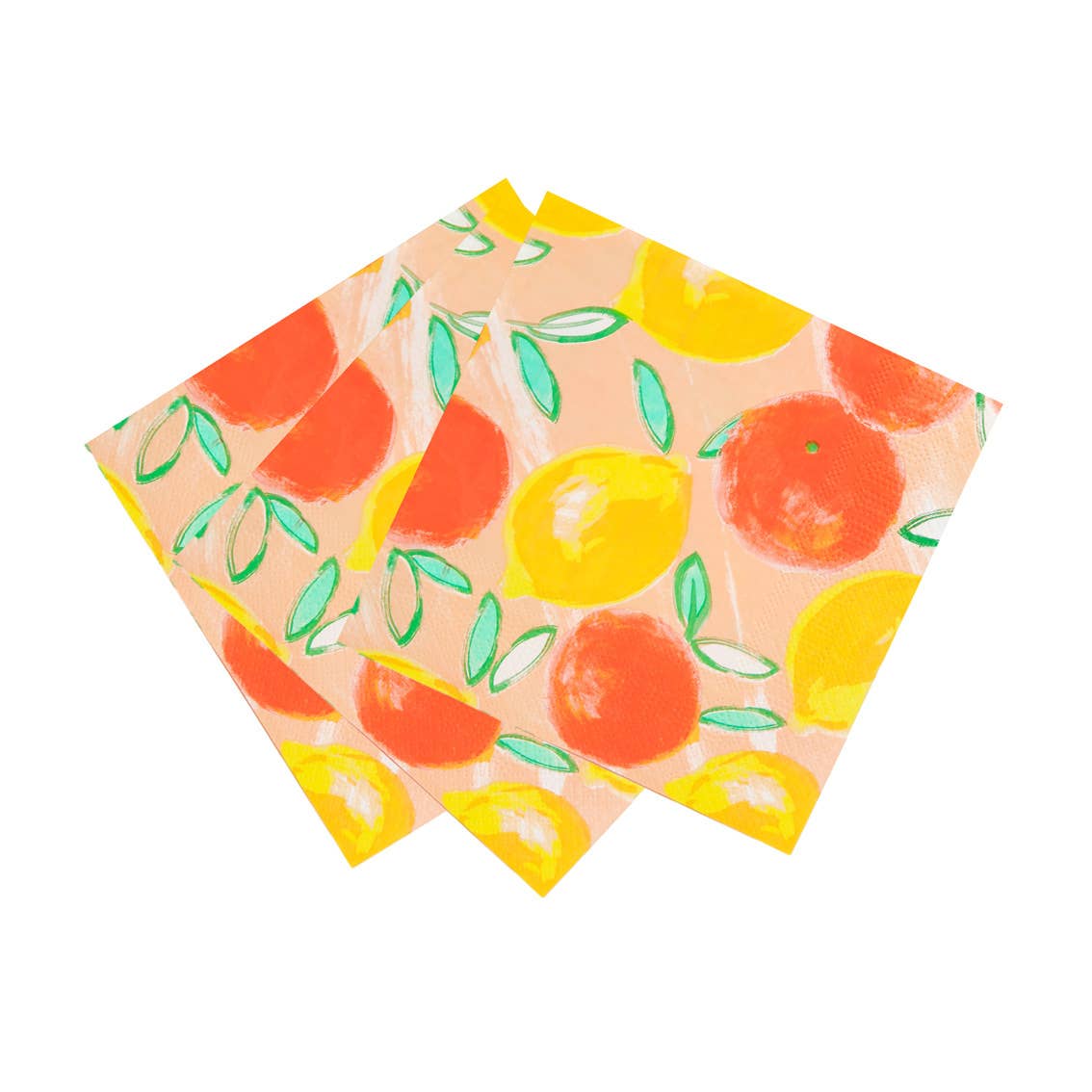 Citrus Lemon and Orange Napkins  | 20 Pack | Summer  |