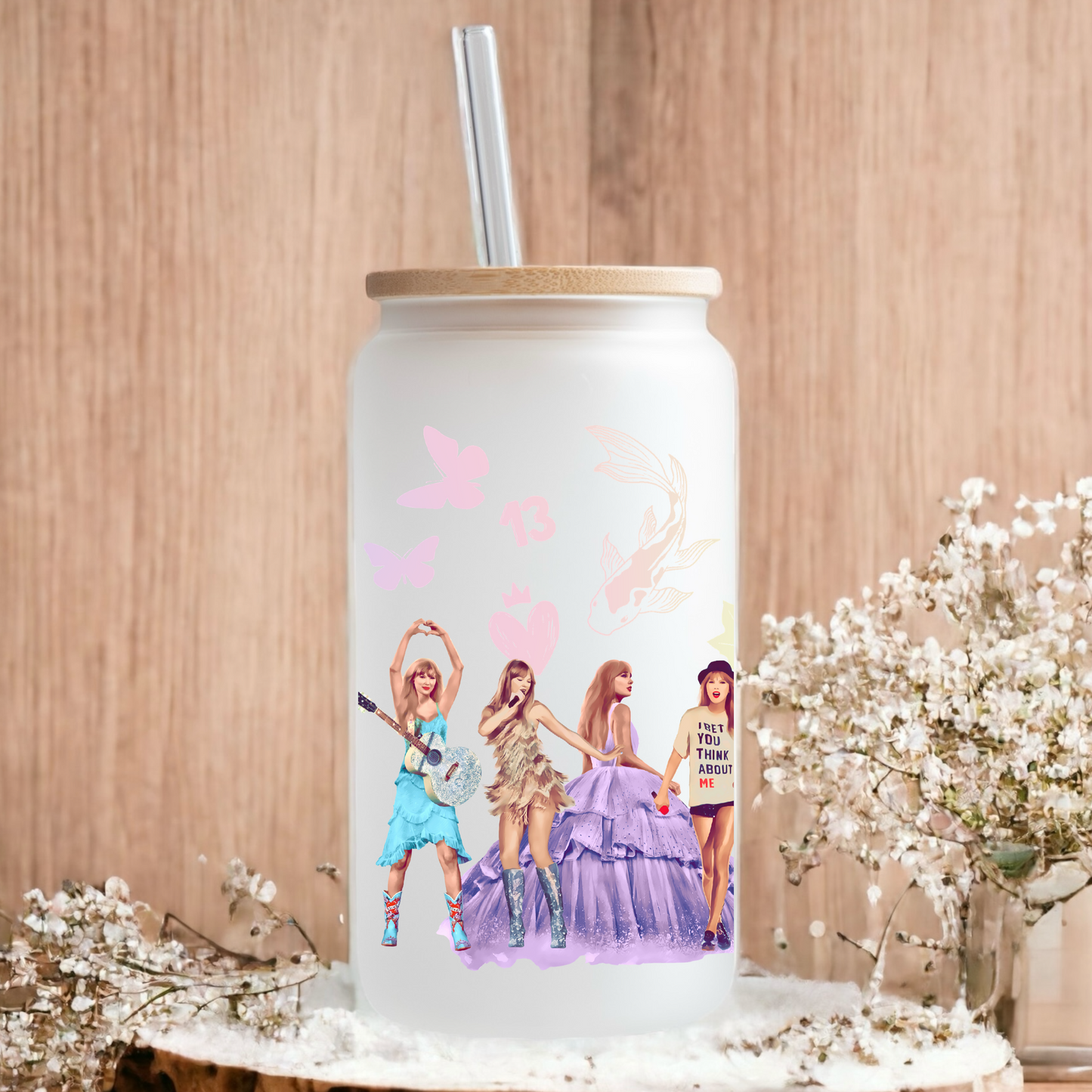 Eras full wrap frosted glass tumbler 550ml