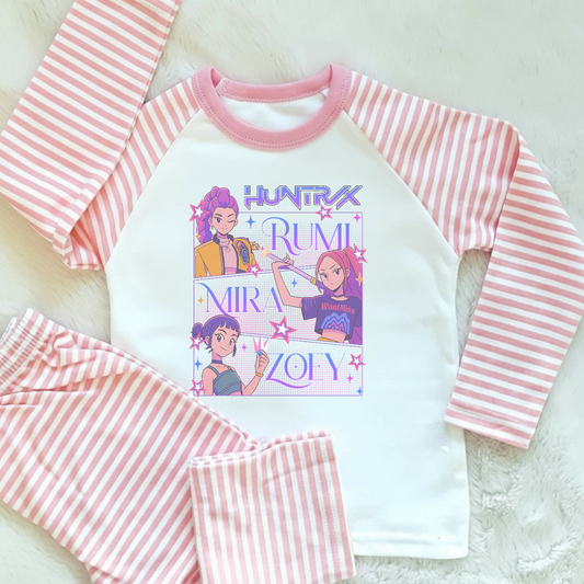 Huntrix K-POP stripe pyjamas