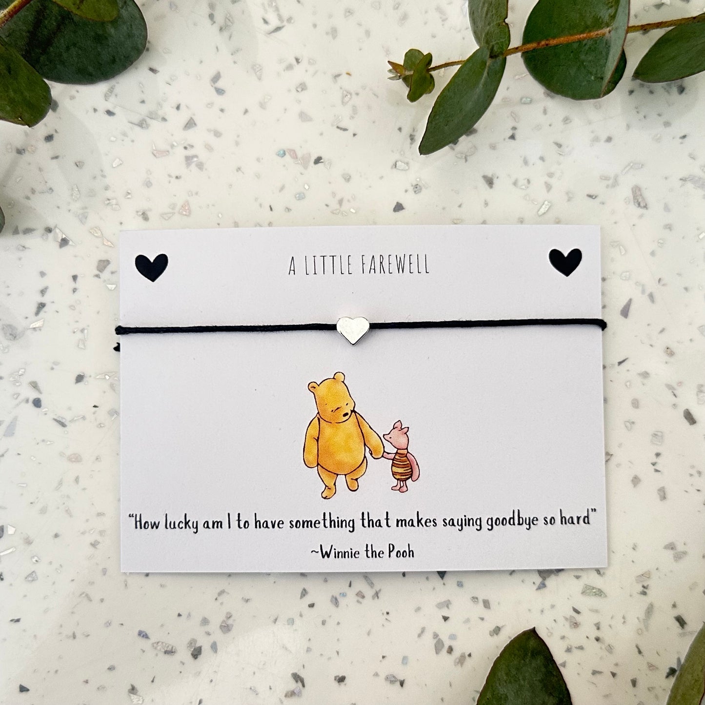 Classic Pooh Quote Bracelet card