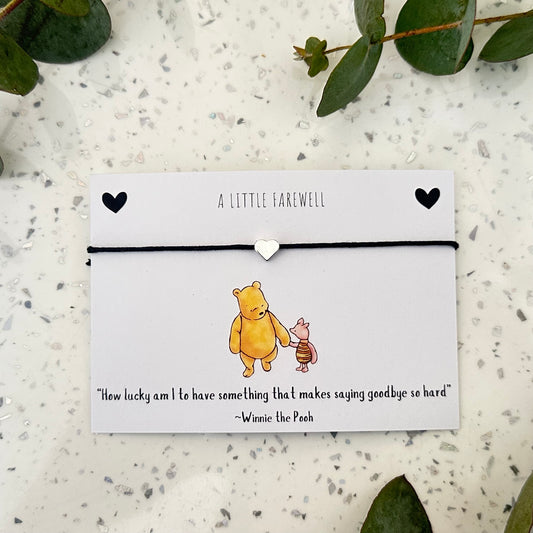 Classic Pooh Quote Bracelet card