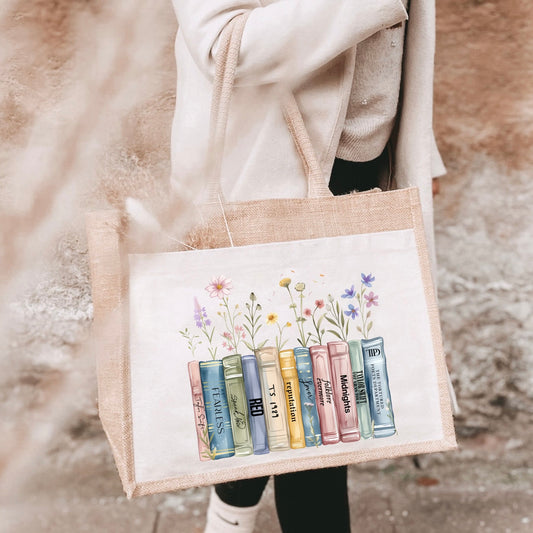 Jute Albums as books shopping bag