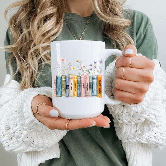 Album bookshelf 15oz wildflower mug