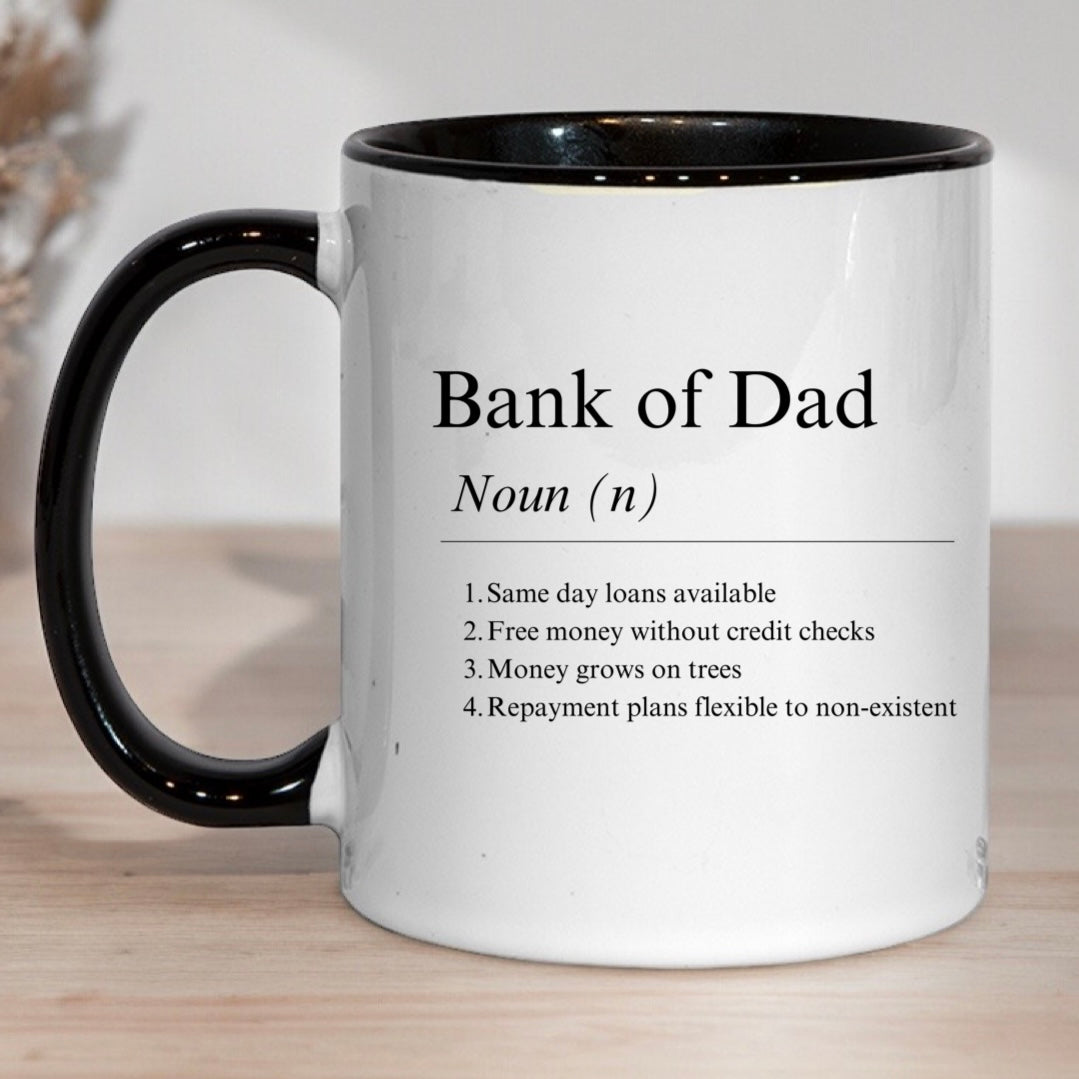 Bank of Dad dictionary style mug