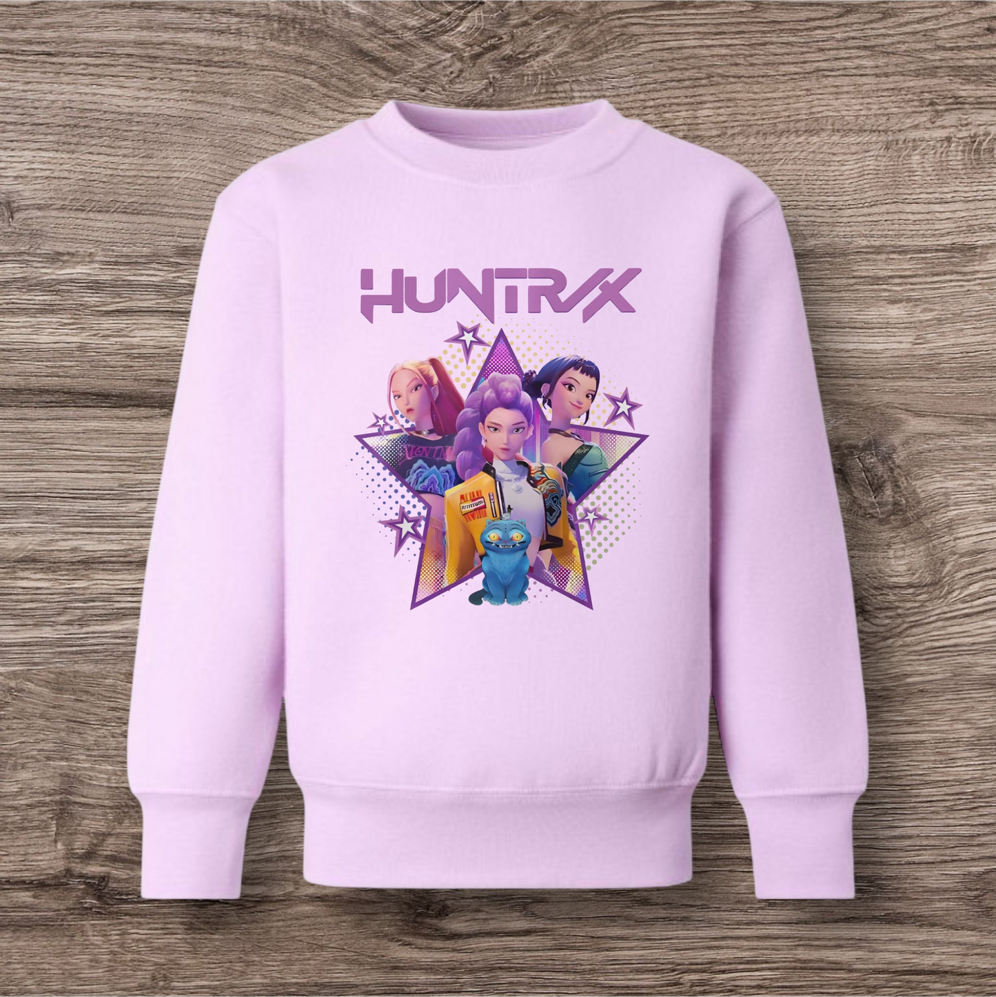 Kids Demon Hunters lilac sweatshirt