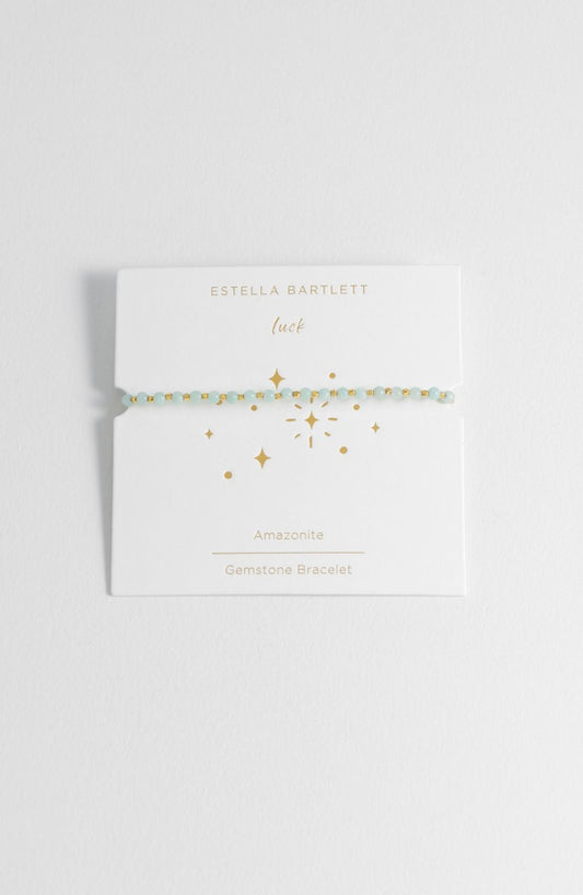 Wellness Amazonite Amelia Bracelet - Gold Plated