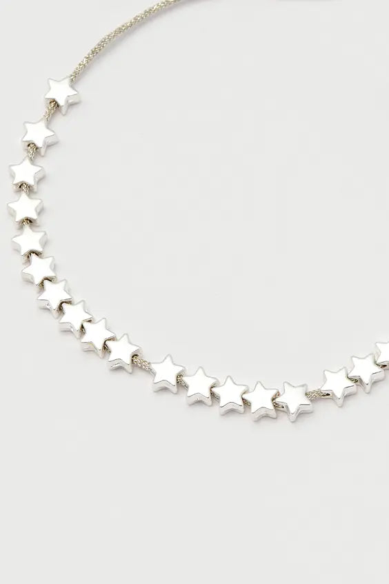 Stars So Bright Carded Friendship Bracelet - Silver Plated