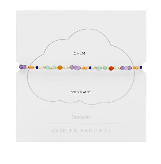 Lilac And Orange Mixed Mini Bead Bracelet