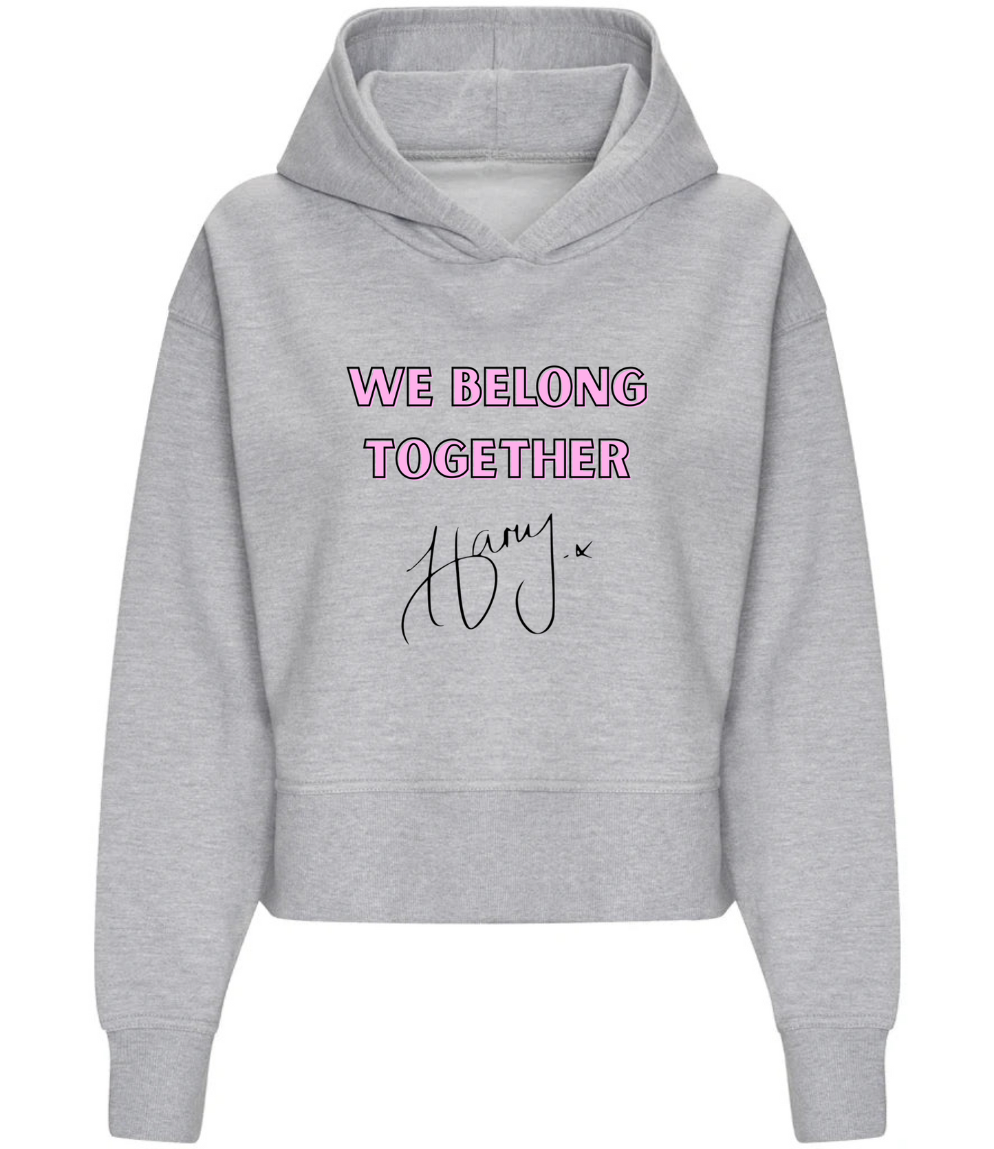 Harry Styles we belong together cropped hoodie sweatshirt