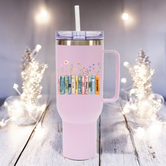 40oz tumbler Albums as books/ bookshelf design