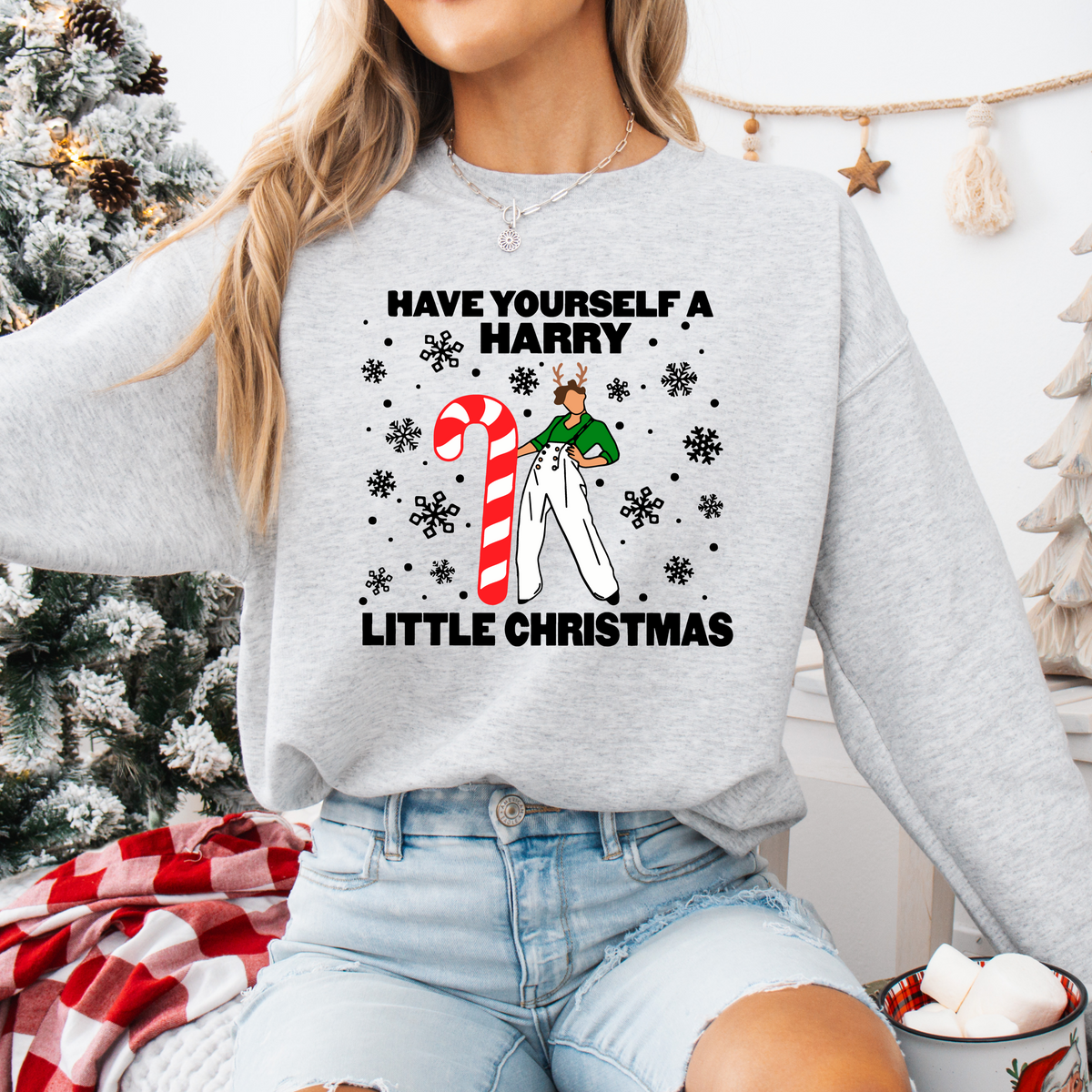 Harry Styles Christmas sweatshirt