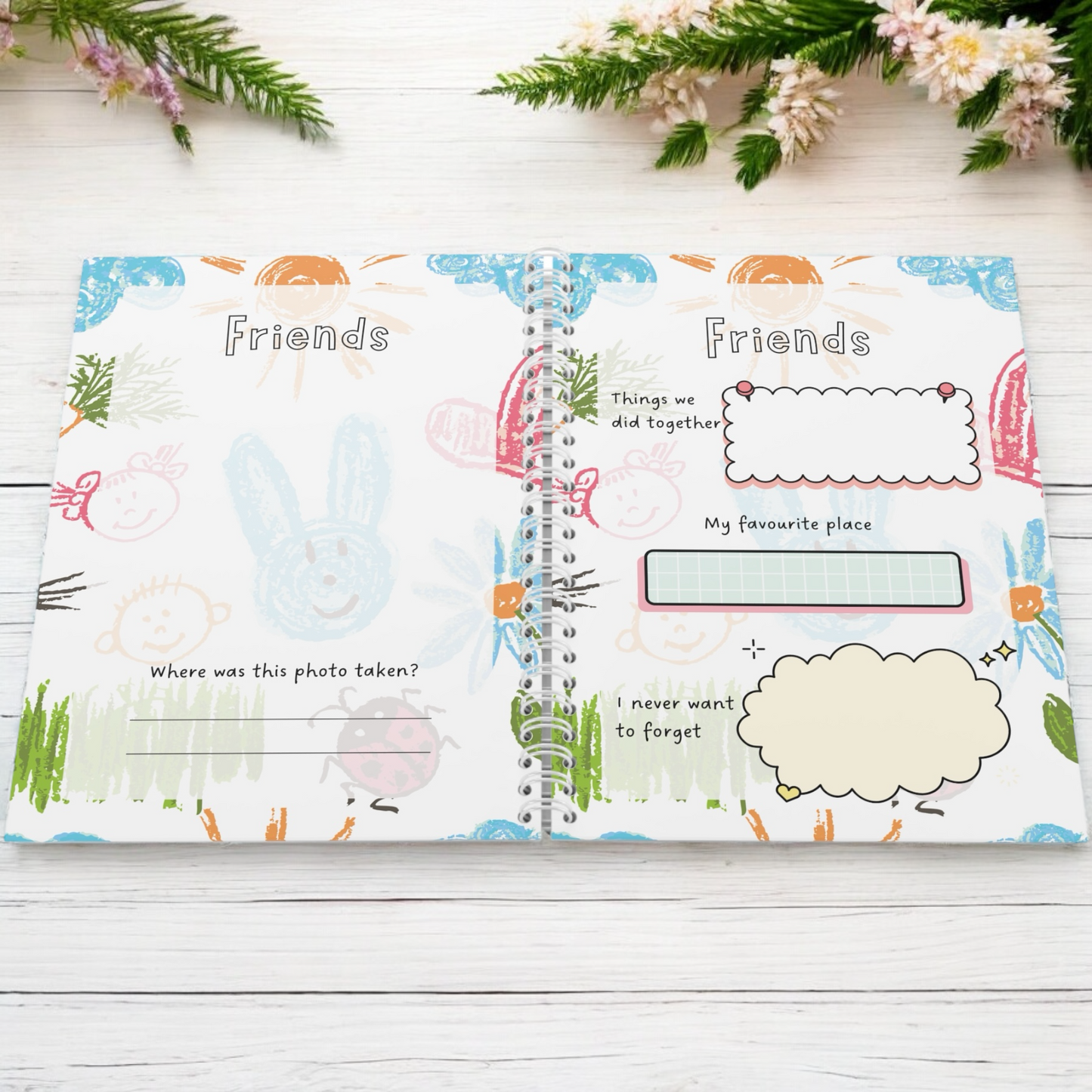 Summer Activity and Keepsake journal for kids