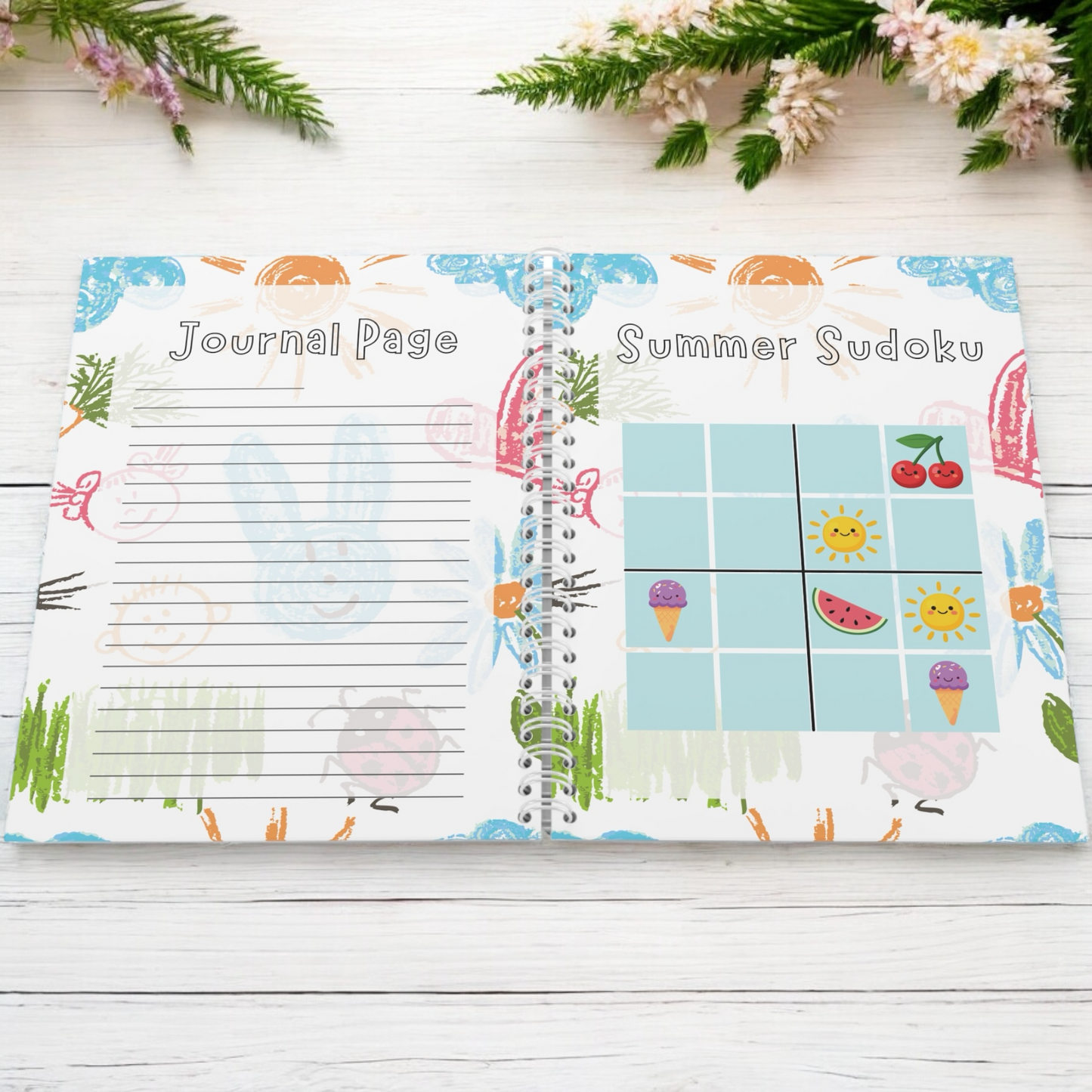 Summer Activity and Keepsake journal for kids