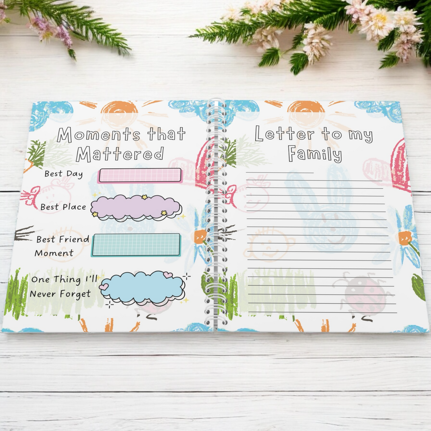 Summer Activity and Keepsake journal for kids