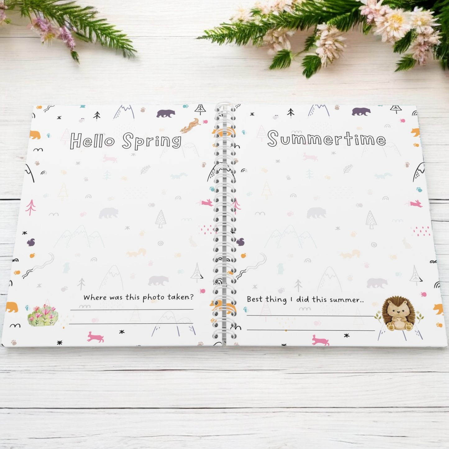 My Little Life Through the Seasons keepsake journal for school kids
