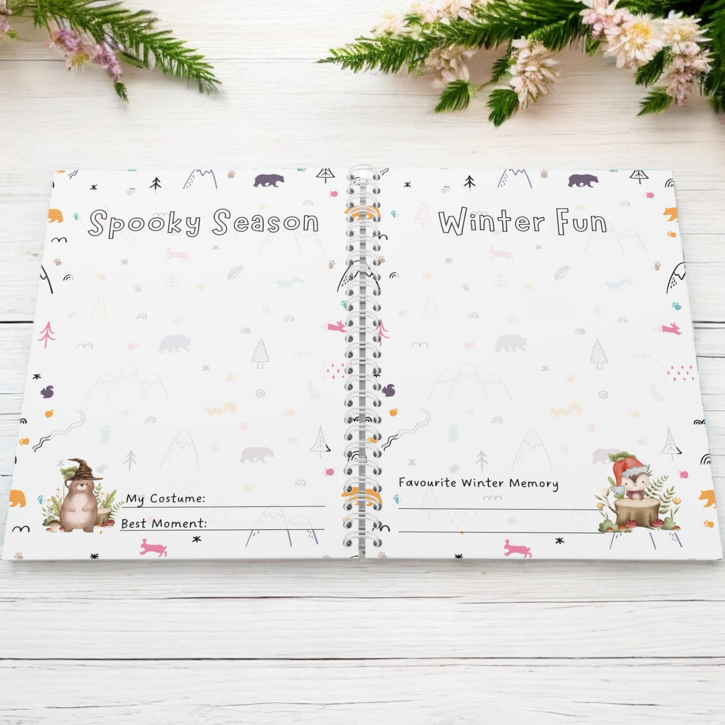 My Little Life Through the Seasons keepsake journal for school kids