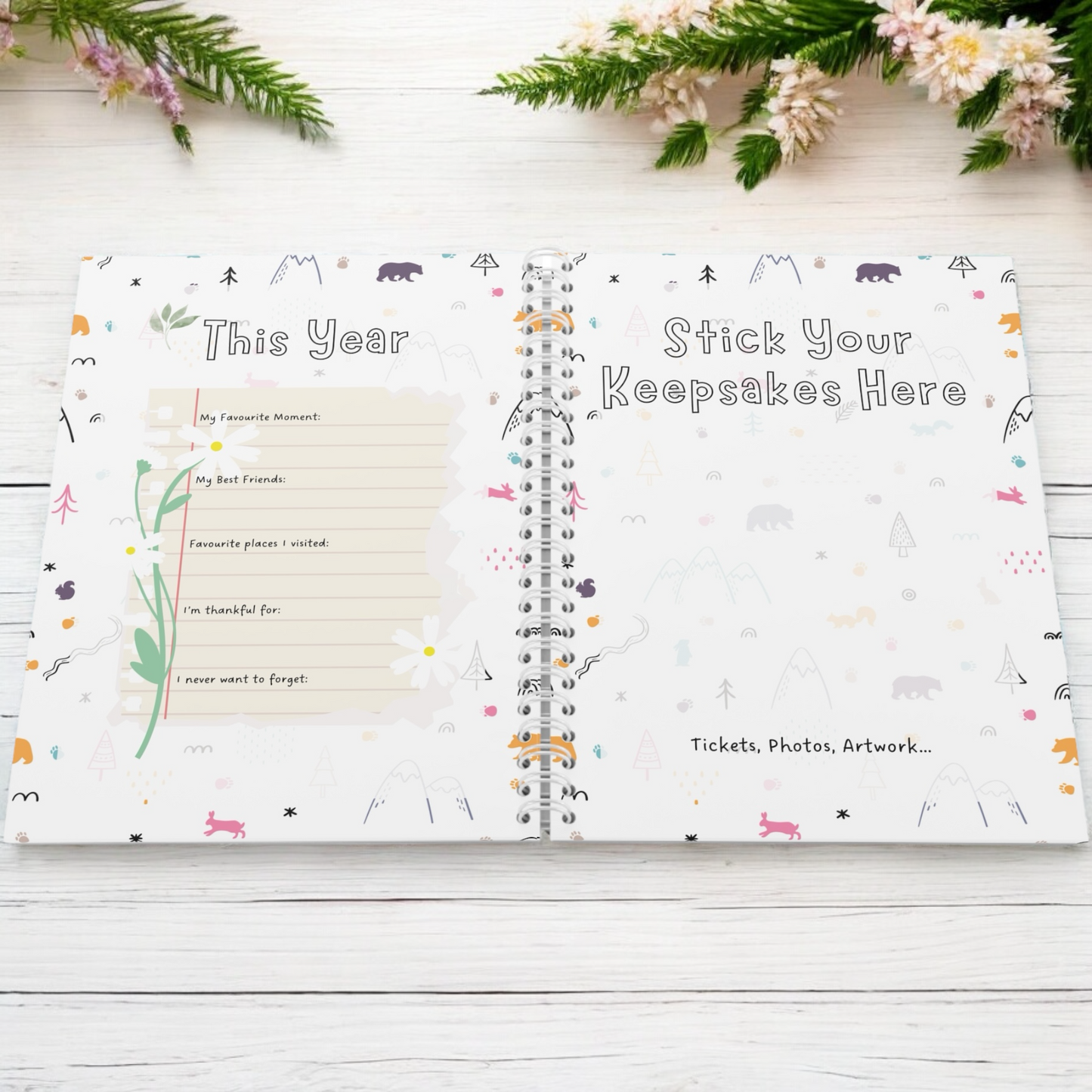 My Little Life Through the Seasons keepsake journal for school kids