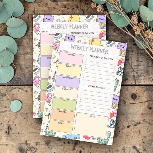 School A4 tearaway weekly undated planner