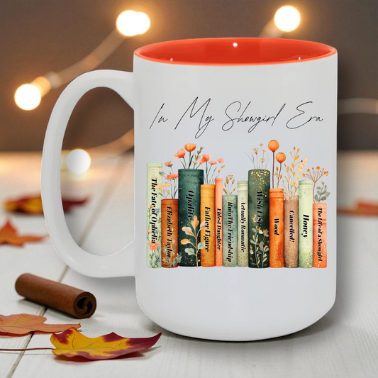 New Showgirl Era Album song bookshelf 15oz mug
