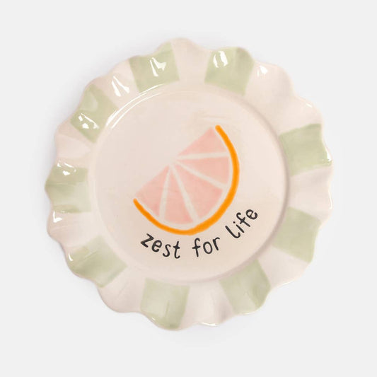 Zest For Life Grapefruit Plate
